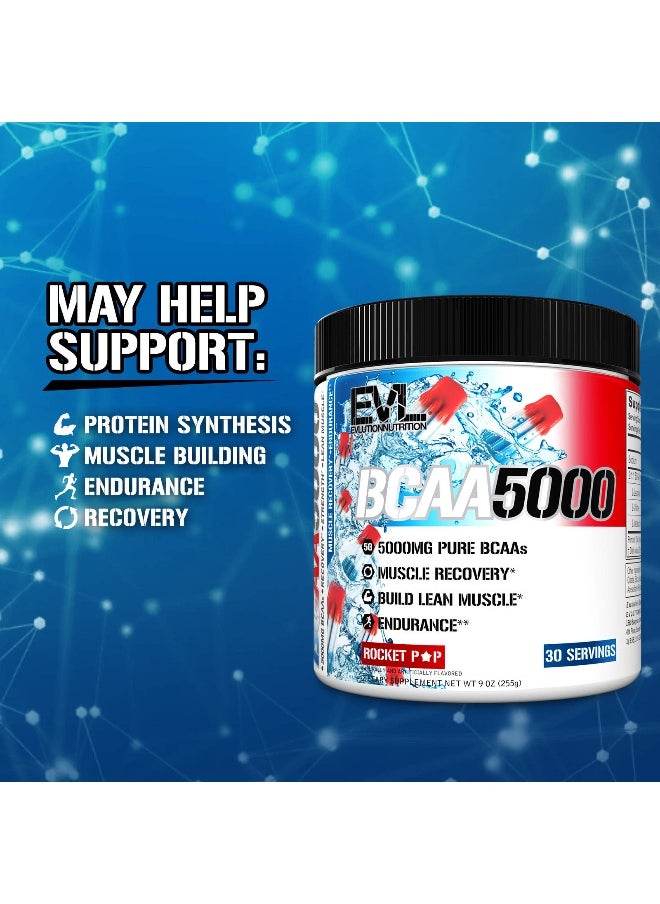 EVLution Nutrition, BCAA5000®, Rocket Pop, 9 oz (255 g)