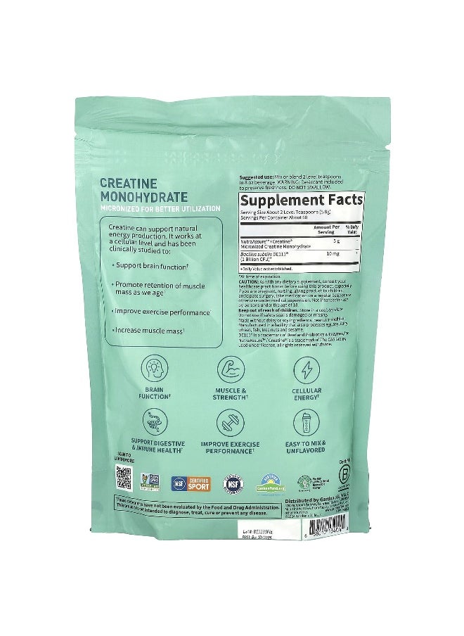 Garden of Life, Sport, Creatine Monohydrate + Probiotics, Unflavored, 12.27 oz (348 g)