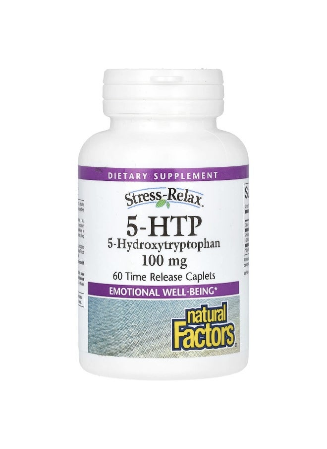 Natural Factors, Stress-Relax, 5-HTP, 100 mg, 60 Time Release Caplets