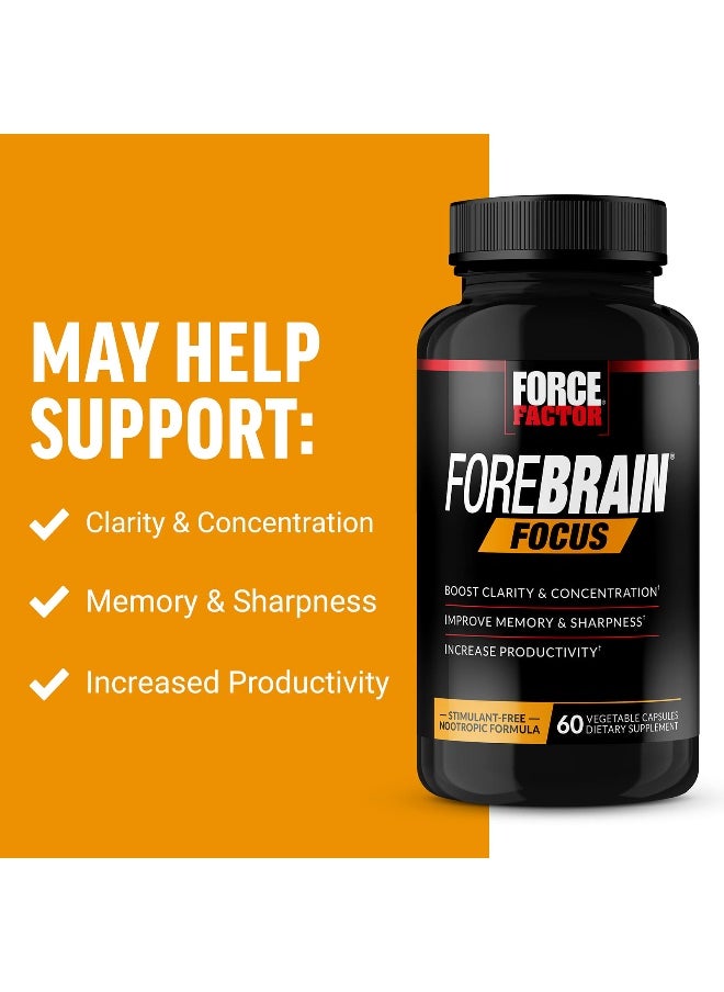 Force Factor, Forebrain Focus, 60 Vegetable Capsules