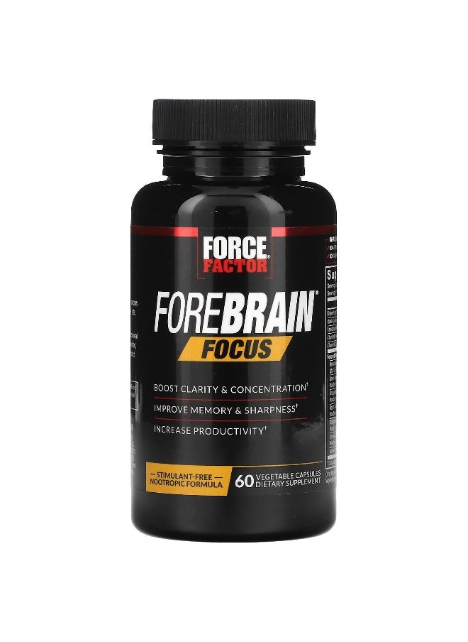 Force Factor, Forebrain Focus, 60 Vegetable Capsules