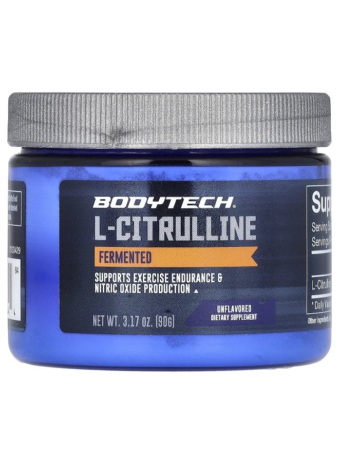 BodyTech, L-Citrulline, Fermented, Unflavored, 3 g, 3.17 oz (90 g)