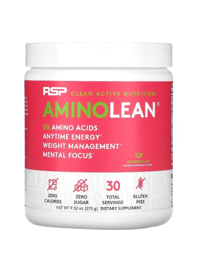 RSP Nutrition, AminoLean, Watermelon, 9.52 oz (270 g)