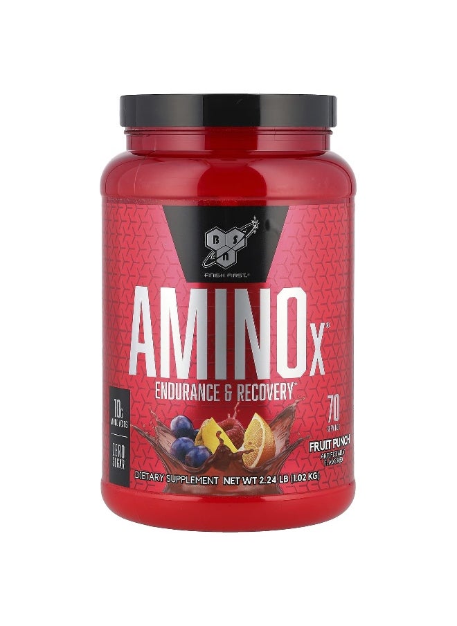 BSN, AminoX®, Endurance & Recovery, Fruit Punch, 2.24 lb (1.02 kg)