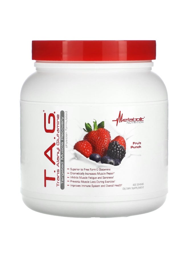 Metabolic Nutrition, T.A.G., Fruit Punch, 400 g