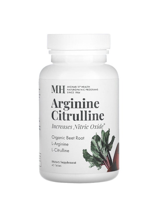 Michael's Naturopathic, Arginine Citrulline, 45 Tablets
