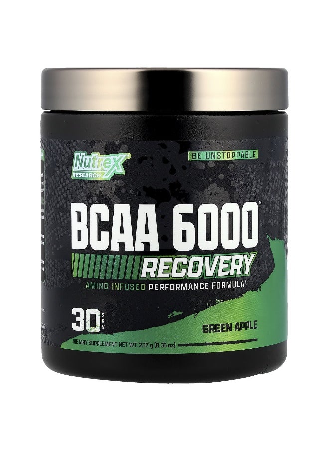 Nutrex Research, BCAA 6000™ Recovery, Green Apple, 8.36 oz (237 g)