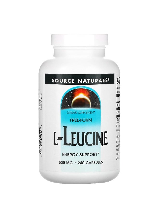 Source Naturals, L-Leucine, 500 mg, 240 Capsules
