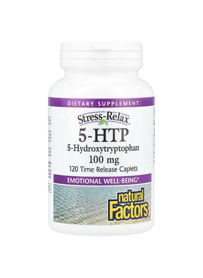 Natural Factors, Stress-Relax, 5-HTP, 100 mg, 120 Time Release Caplets