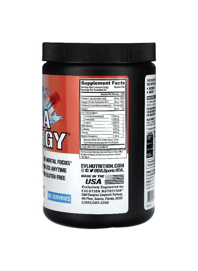 EVLution Nutrition, BCAA Energy, Rocket Pop, 9.9 oz (282 g)