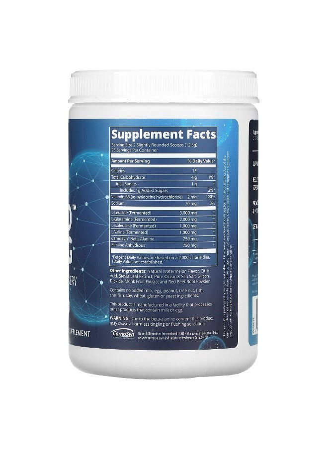 MRM Nutrition, Reload BCAA+G, Post-Workout Recovery, Watermelon, 11.6 oz (330 g)