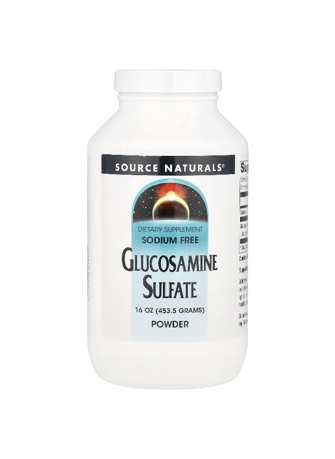 Source Naturals, Glucosamine Sulfate Powder, Sodium Free, 16 oz (453.5 g)