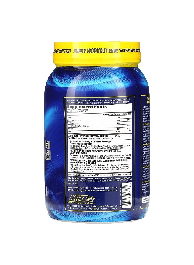 MHP, DARK MATTER, Post-Workout Muscle Growth Accelerator, Fruit Punch, 3.44 lbs (1,560 g)