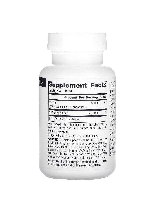 Source Naturals, DLPA, 750 mg, 60 Tablets
