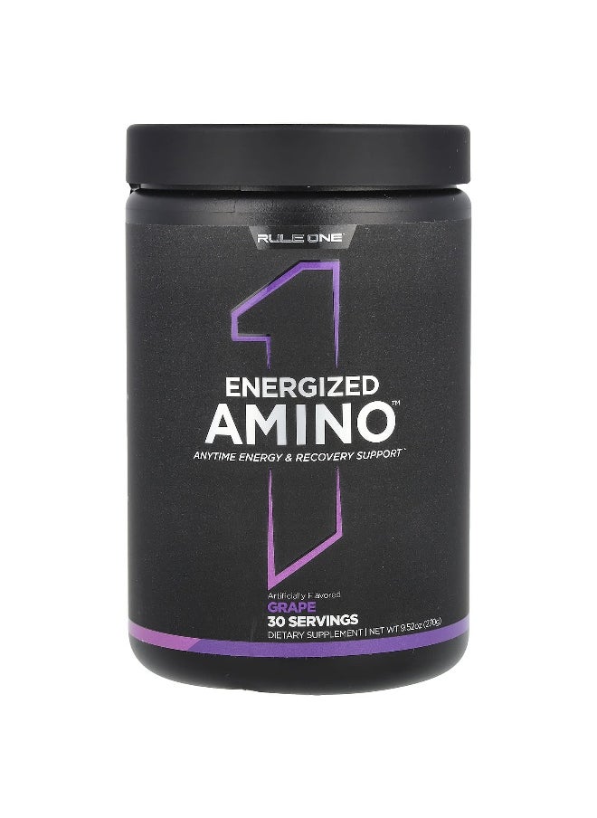 Rule One Proteins, Energized Amino, Grape, 9.52 oz (270 g)