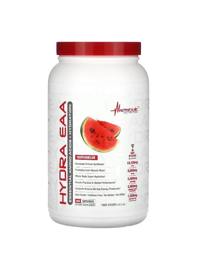 Metabolic Nutrition, Hydra EAA, Watermelon, 35.2 oz (1,000 g)