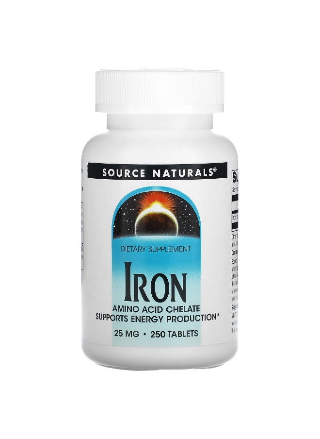 Source Naturals, Iron, 25 mg, 250 Tablets