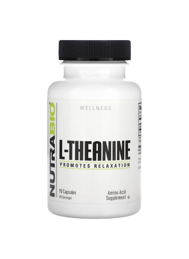NutraBio, L-Theanine, 200 mg, 90 Capsules