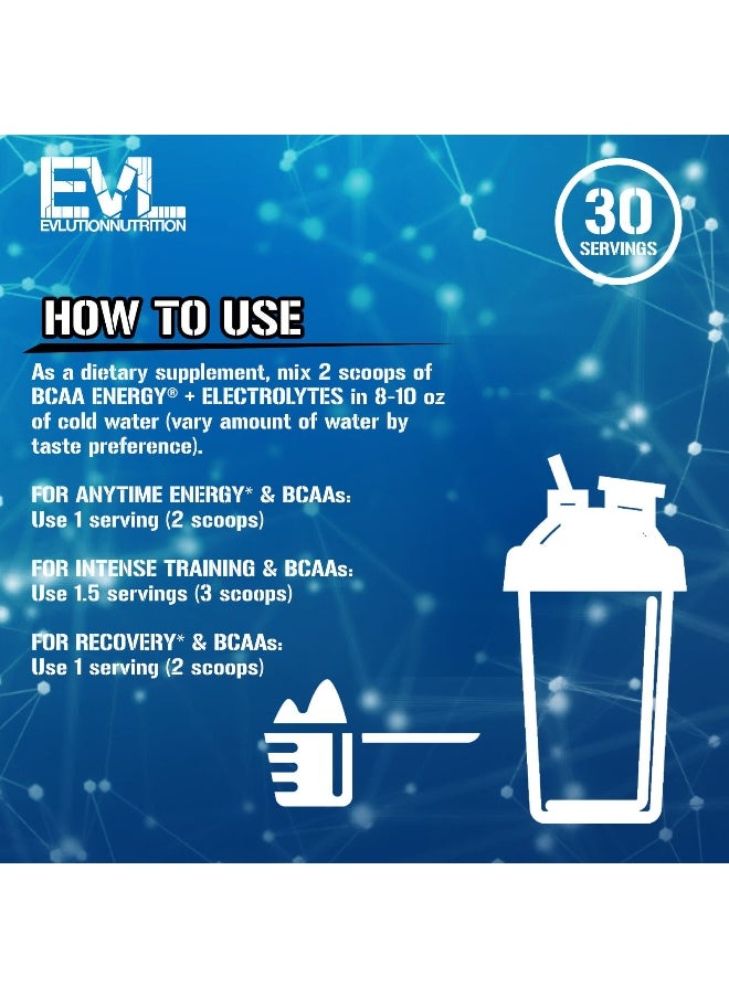 EVLution Nutrition, BCAA Energy Plus Electrolytes, Grape Splash, 12.2 oz (345 g)