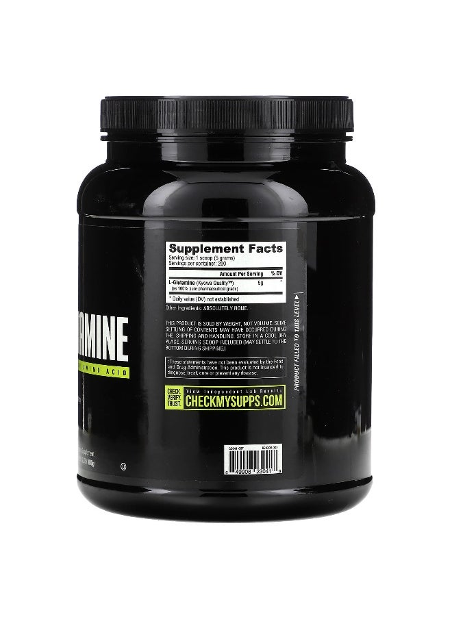 NutraBio, Glutamine, Pure Grade Amino Acid, 2.2 lbs (1,000 g)