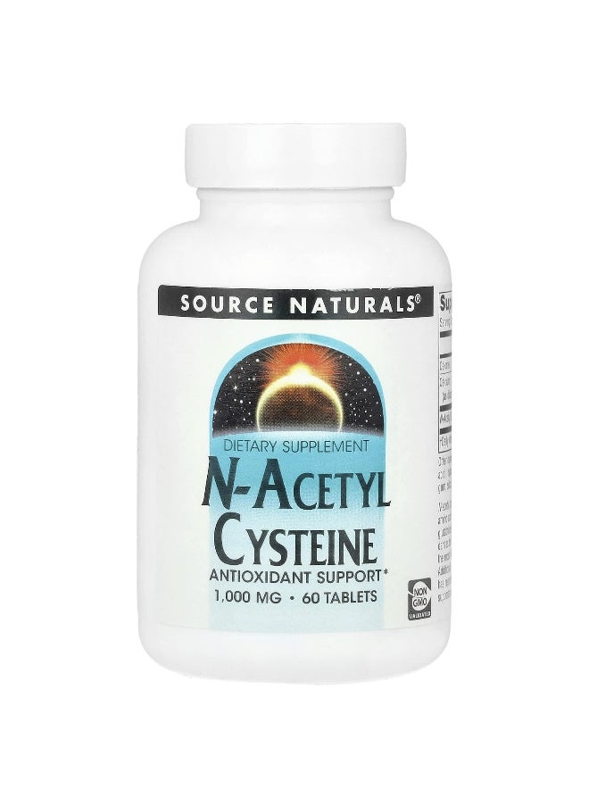 Source Naturals, N-Acetyl Cysteine, 1,000 mg, 60 Tablets