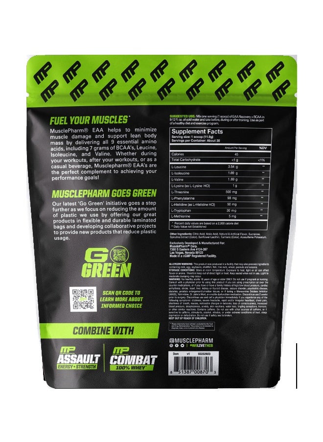 MusclePharm, EAA, Recovery + BCAA, Watermelon Crush, 12.9 oz (366 g)