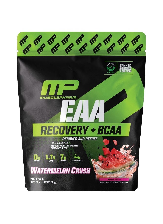 MusclePharm, EAA, Recovery + BCAA, Watermelon Crush, 12.9 oz (366 g)