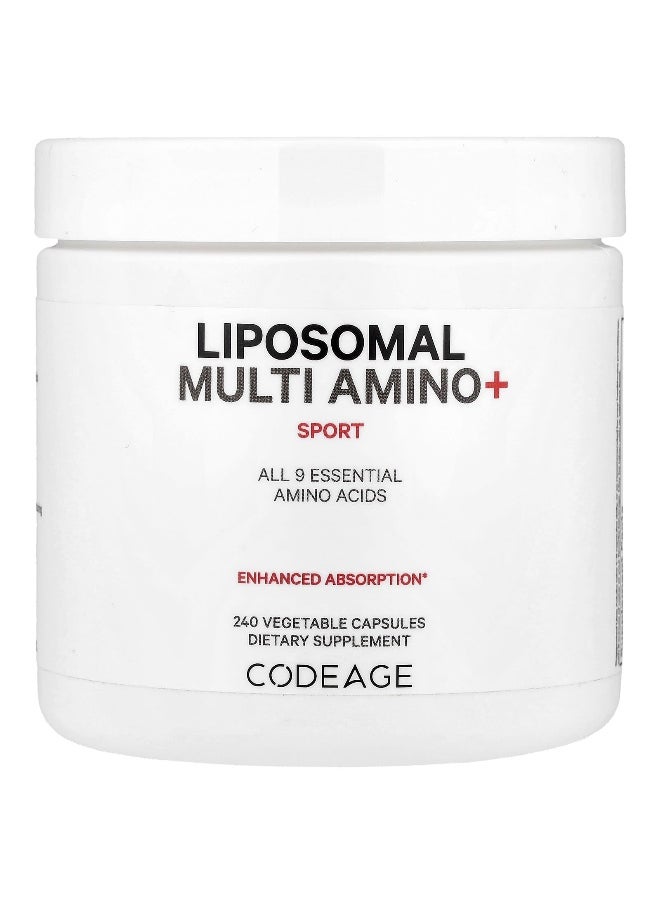 Codeage, Liposomal Multi Amino+, Sport, 240 Vegetable Capsules