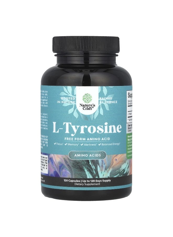 Nature's Craft, L-Tyrosine, 500 mg, 120 Capsules