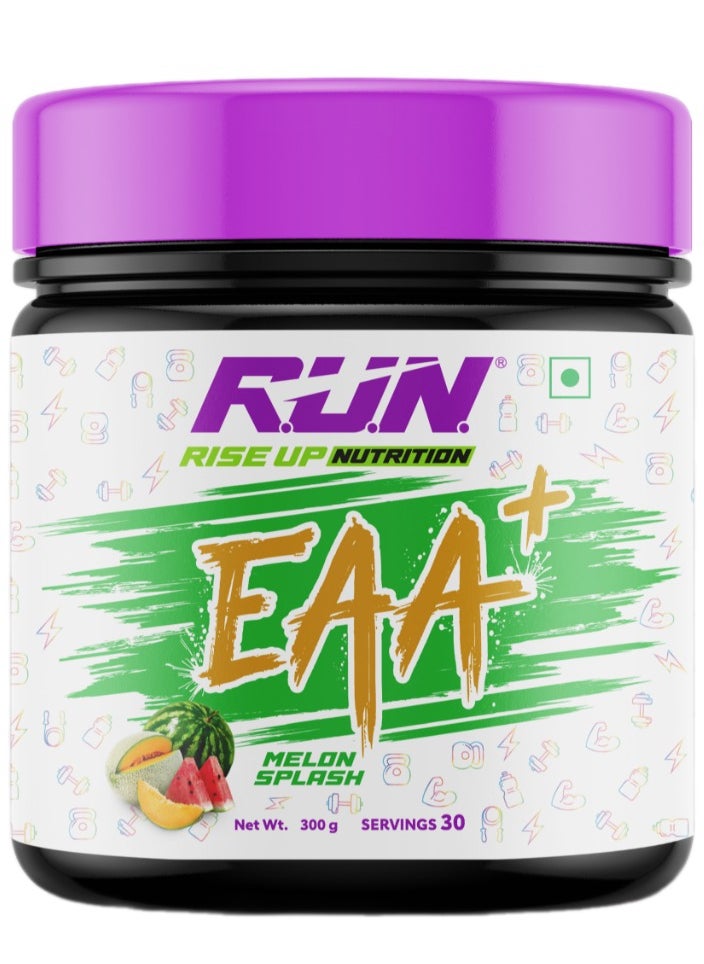 EAA+ Essential Amino Acids for Hydration Muscle Strength & Recovery Melon Splash 30 Servings 300g