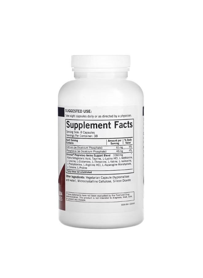 Amino Support with Free Form Essential Amino Acids and AKG 304 Capsules