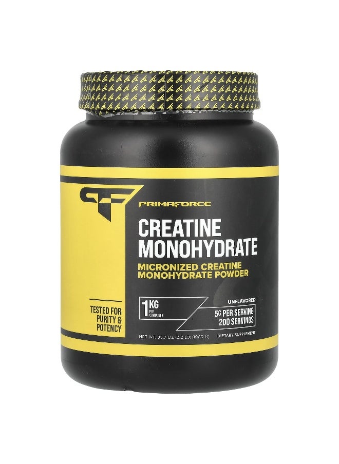 Primaforce, Creatine Monohydrate, Unflavored, 2.2 lbs (1,000 g)
