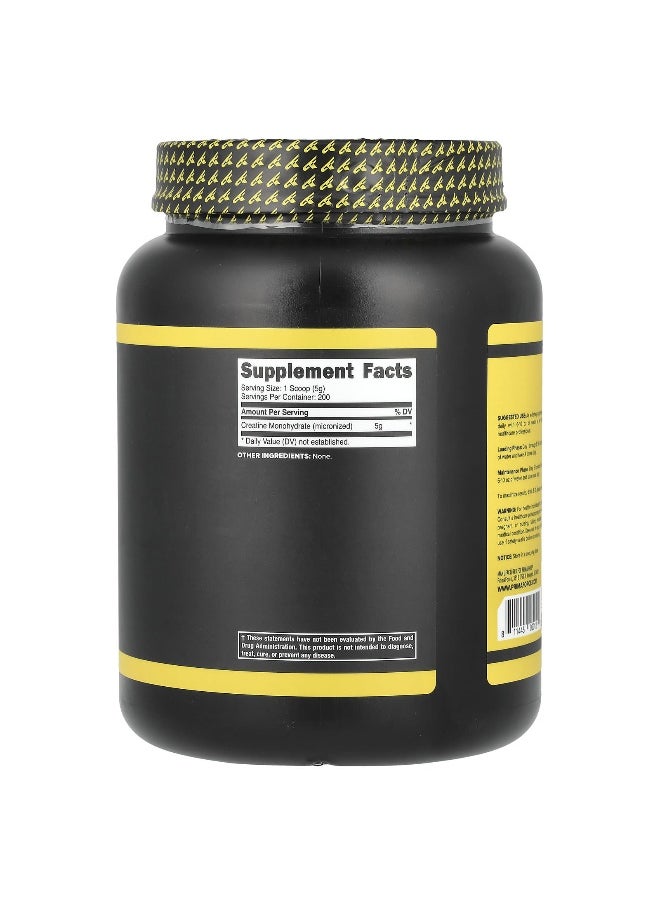 Primaforce, Creatine Monohydrate, Unflavored, 2.2 lbs (1,000 g)
