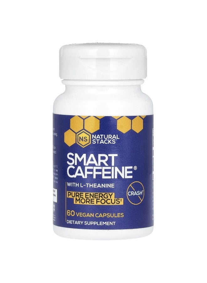 Natural Stacks, Smart Caffeine With L-Theanine, 60 Vegan Capsules