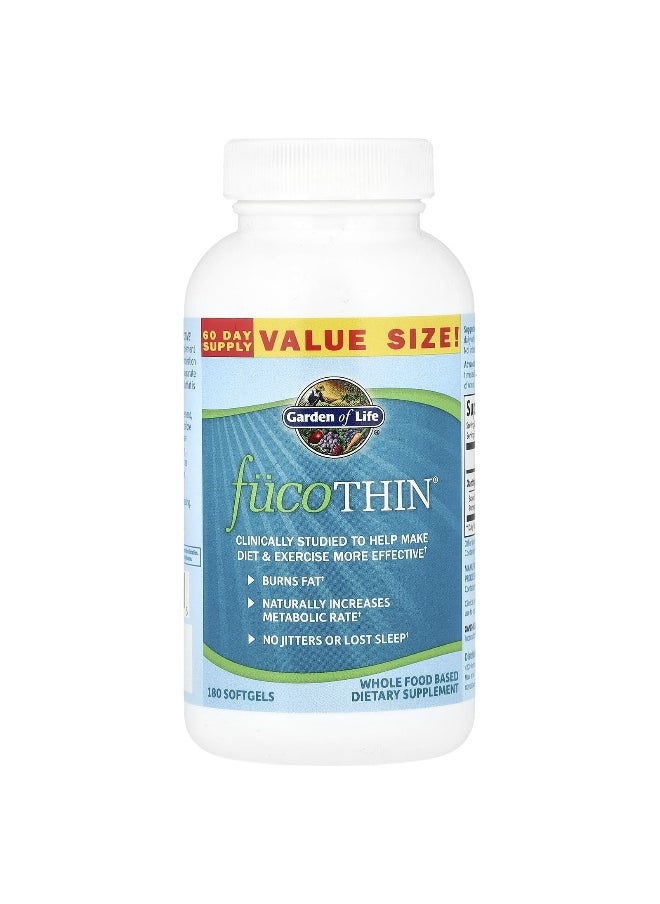 Garden of Life, FucoThin®, 180 Softgels