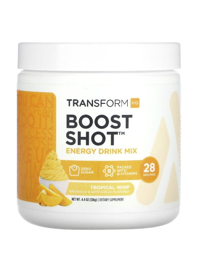 TransformHQ, Boost Shot™, Energy Drink Mix, Tropical Whip, 4.4 oz (126 g)