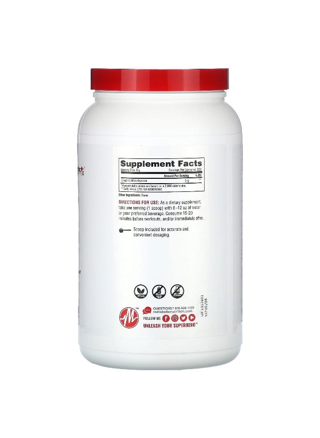 Metabolic Nutrition, Creatine, Unflavored, 35.27 oz (1,000 g)