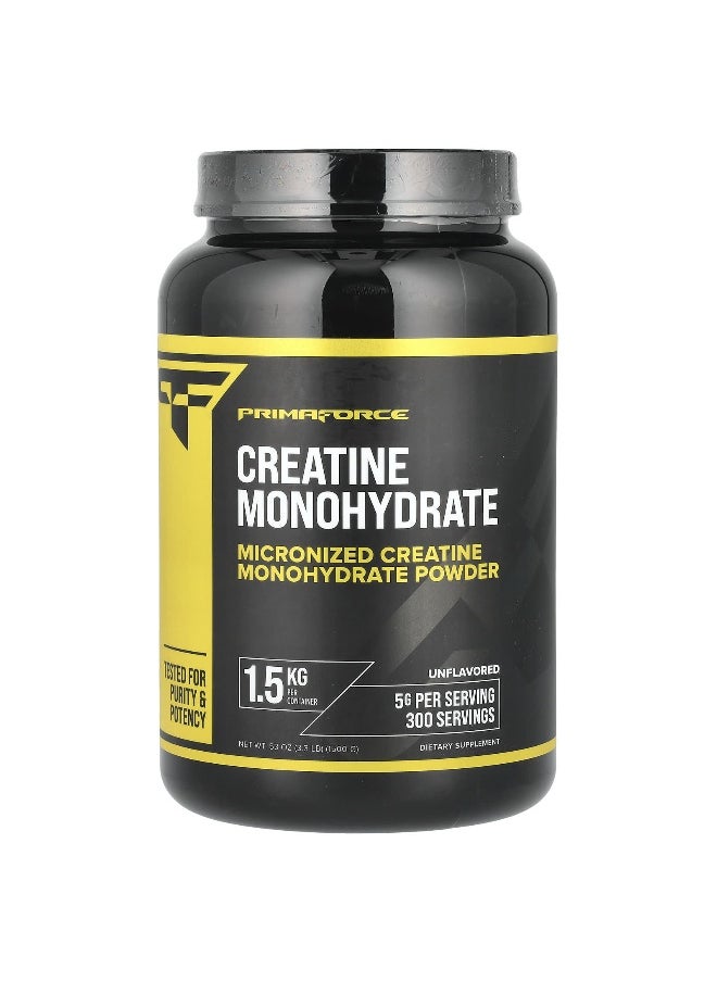 Primaforce, Creatine Monohydrate, Unflavored, 3.3 lb (1,500 g)