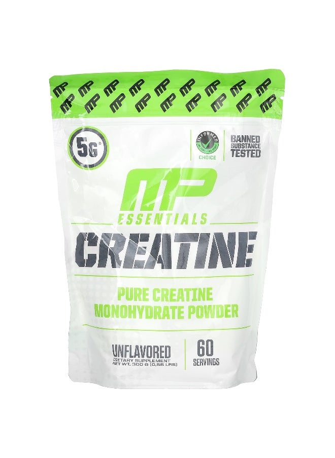MusclePharm, Essentials, Creatine, Unflavored, 0.66 lbs (300 g)