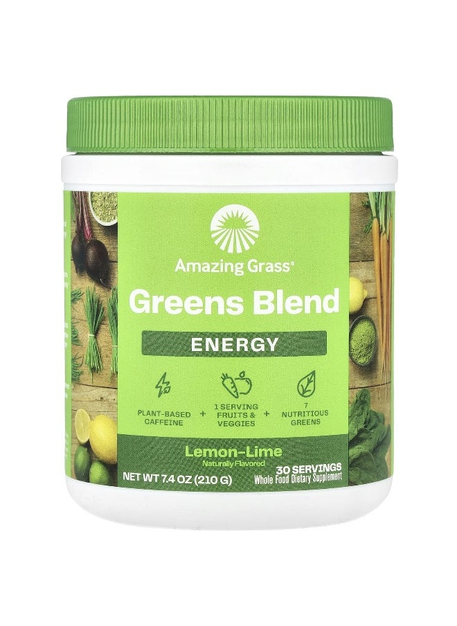 Amazing Grass, Greens Blend, Energy, Lemon Lime, 7.4 oz (210 g)