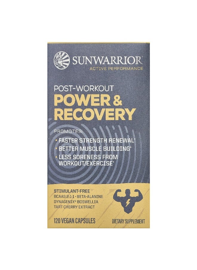Sunwarrior, Post-Workout, Power & Recovery, 120 Vegan Capsules