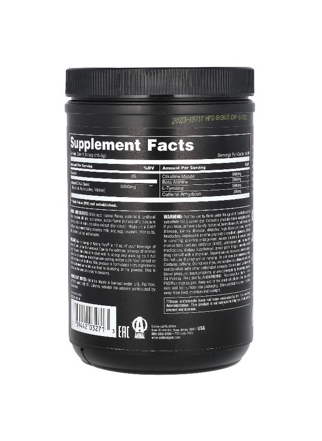 Animal, Fury® Essentials, Pre Workout, Blue Raspberry, 1.09 lb (495 g)