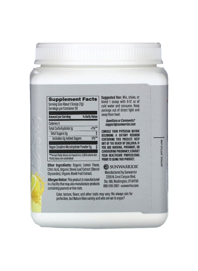 Sunwarrior, Sport, Active Creatine Monohydrate, Lemonade , 12.34 oz (350 g)