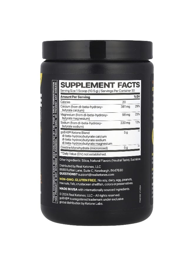 Real Ketones, Elevate, Creatine BHB 5000, Neutral, 11.1 oz (316 g)