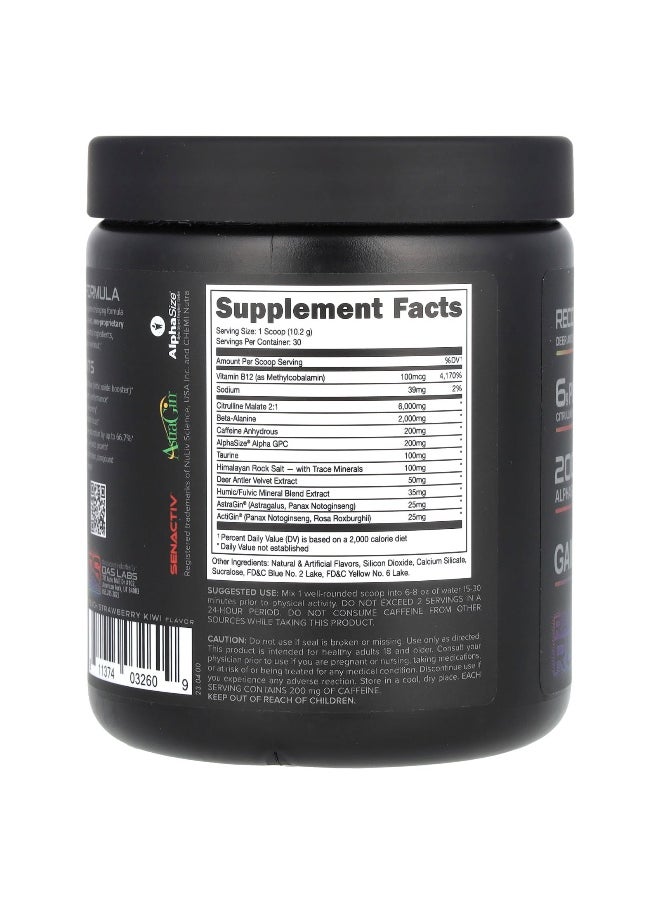 Bucked Up, Black, Pre-Workout, Rainbow Rush, 10.8 oz (306 g)