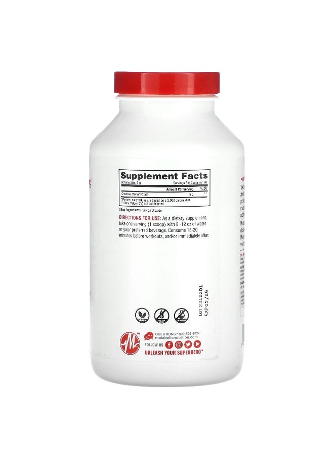 Metabolic Nutrition, Creatine, Unflavored, 10.58 oz (300 g)
