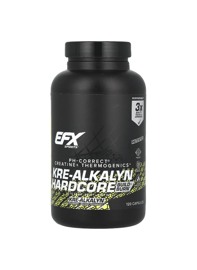 EFX Sports, Kre-Alkalyn Hardcore, 120 Capsules