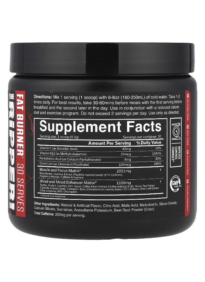 JNX Sports, The Ripper, Fat Burner, Watermelon Candy, 5.4 oz (153 g)