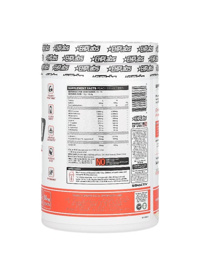 EHPlabs, Beyond, BCAA + EAA, Peach Candy Rings, 16.7 oz (474 g)