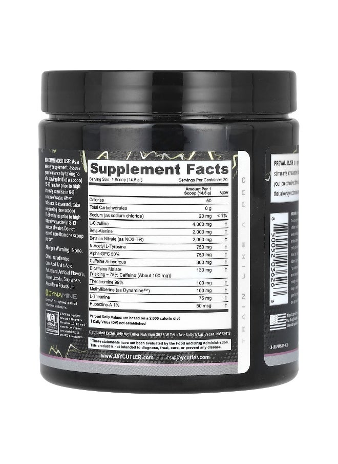 Cutler Nutrition, Prevail Rush, High-Stim Formula, Pink Lemonade, 10.22 oz (290 g)